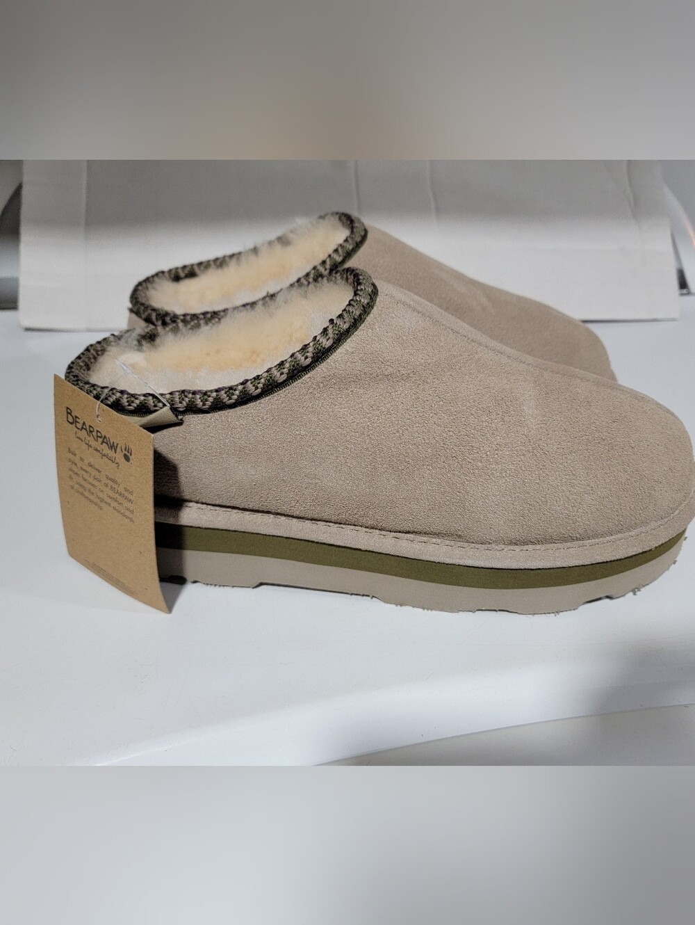 New in Box- Women's Bearpaw Slippers-size 10W